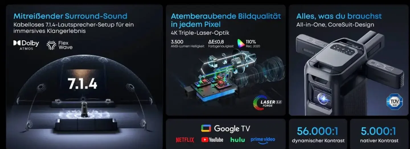 Anker Nebula X1 Pro 4K home projector a