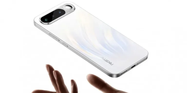 Imagem em destaque do Realme 16, lançado com Dimensity 6400 Turbo, design Air e bateria de 7,000 mAh.